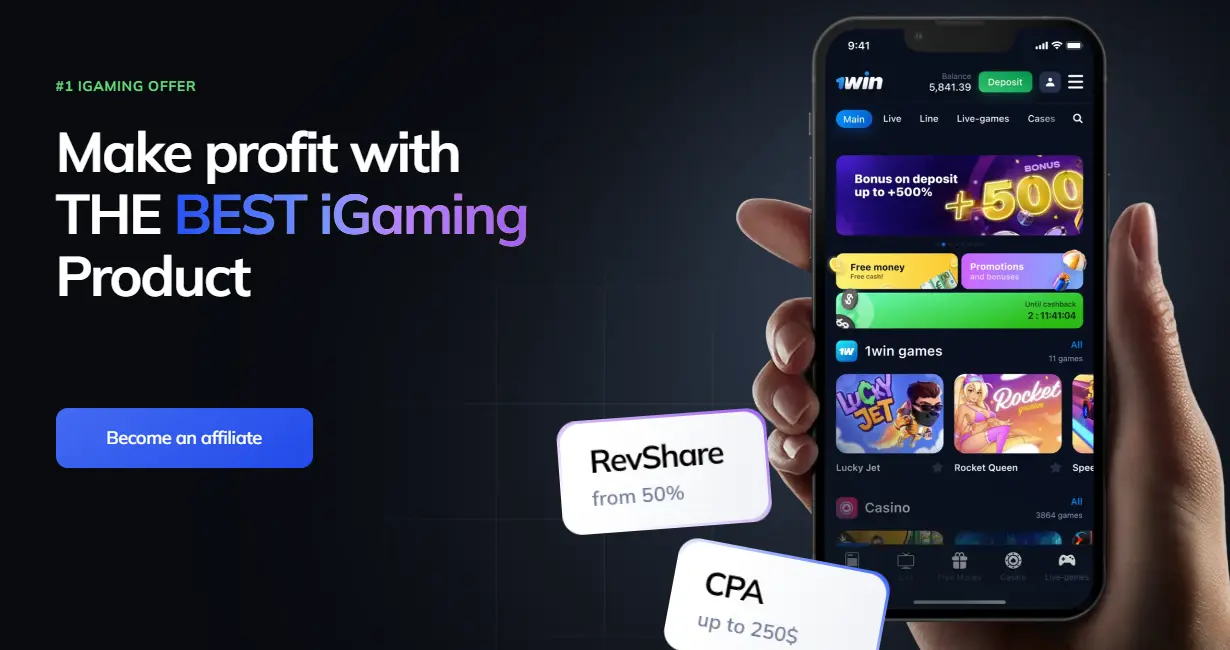 1win partners: iGaming offer for affiliates